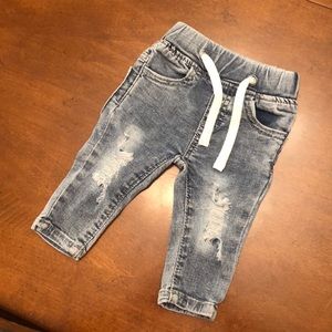 Adorable baby boy jeans with stretch!